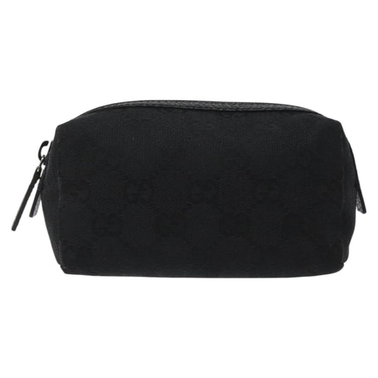 Gucci Gg Canvas Black Canvas Clutch Bag