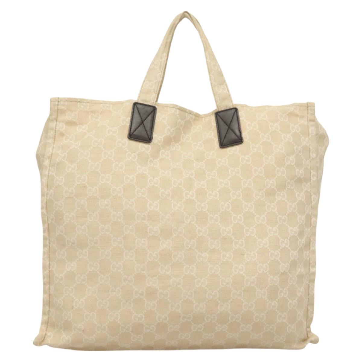 Gucci Gg Canvas Beige Canvas Tote Bag