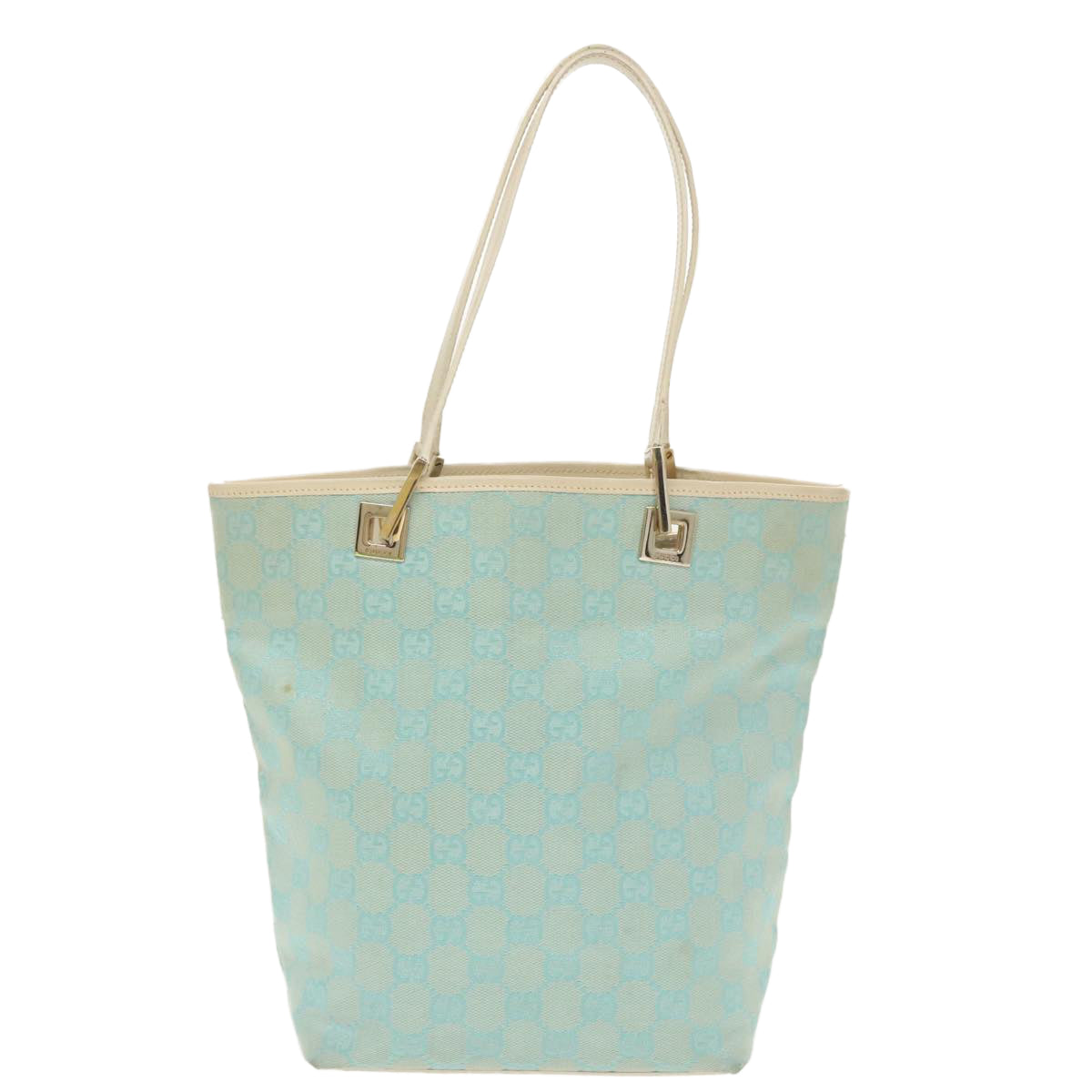 Gucci Gg Canvas Blue Canvas Tote Bag