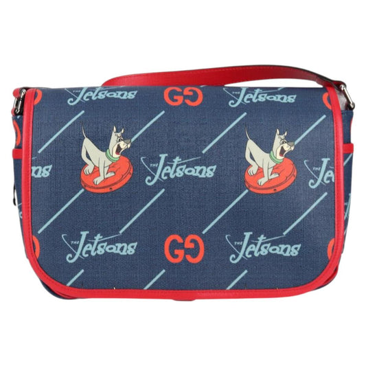 Gucci Blue Canvas Shoulder Bag