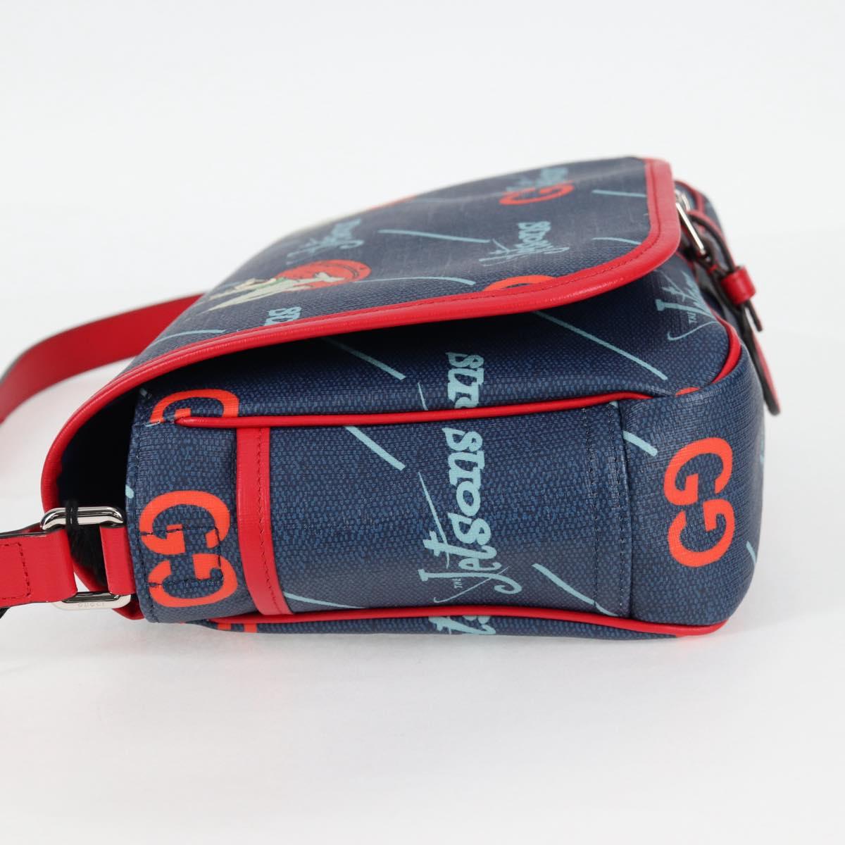 Gucci Blue Canvas Shoulder Bag