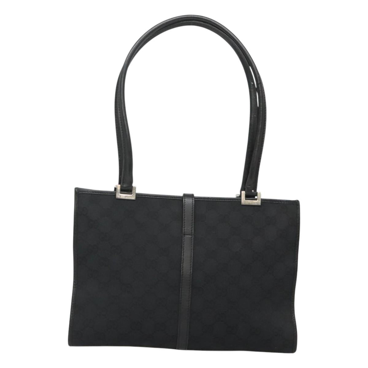 Gucci Jackie Black Canvas Handbag