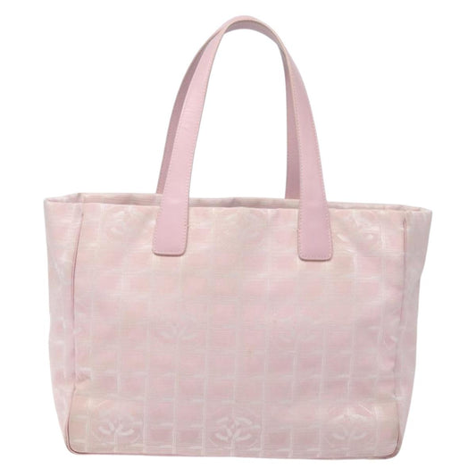 Chanel Travel Line Pink Nylon Tote Bag