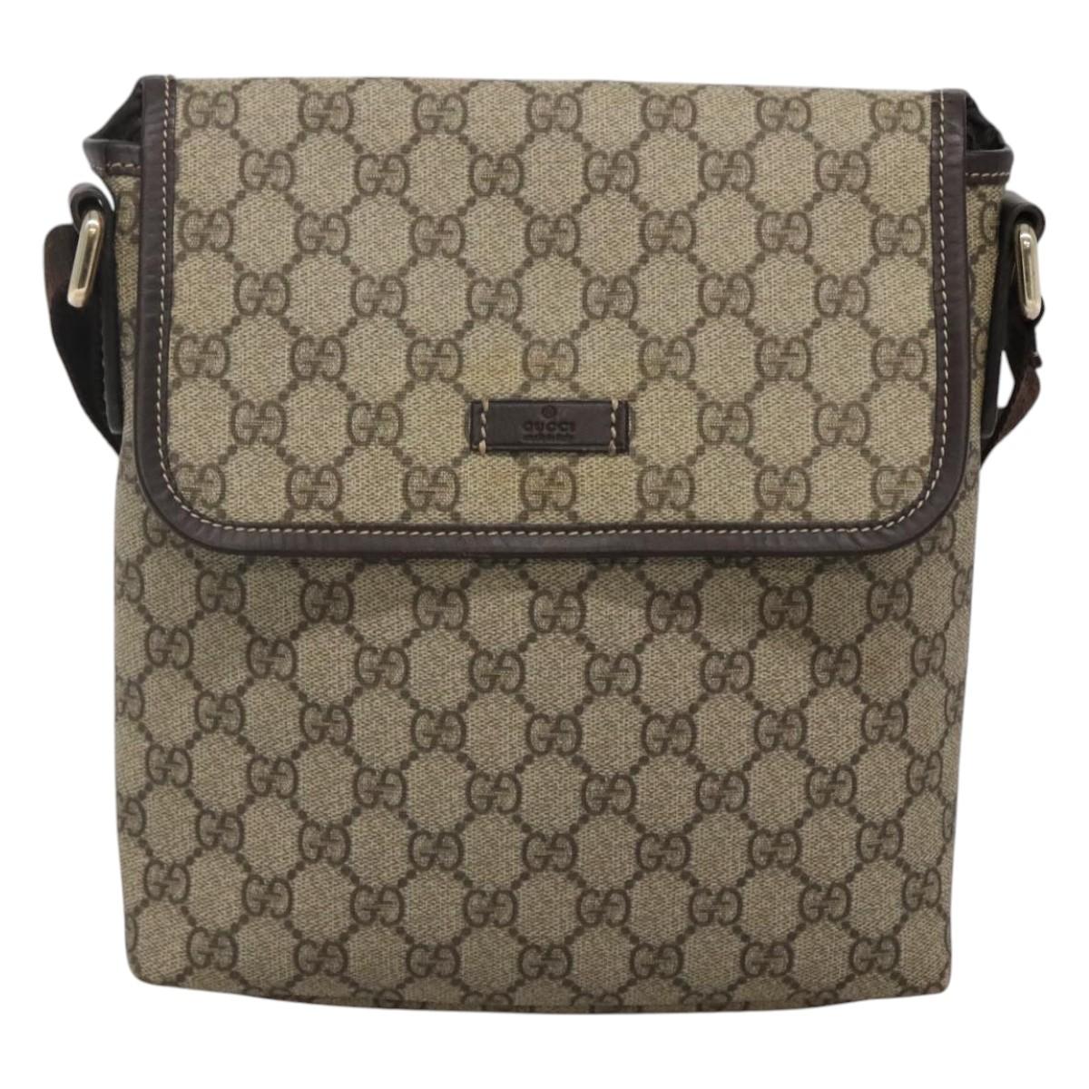 Gucci Gg Canvas Beige Canvas Shoulder Bag