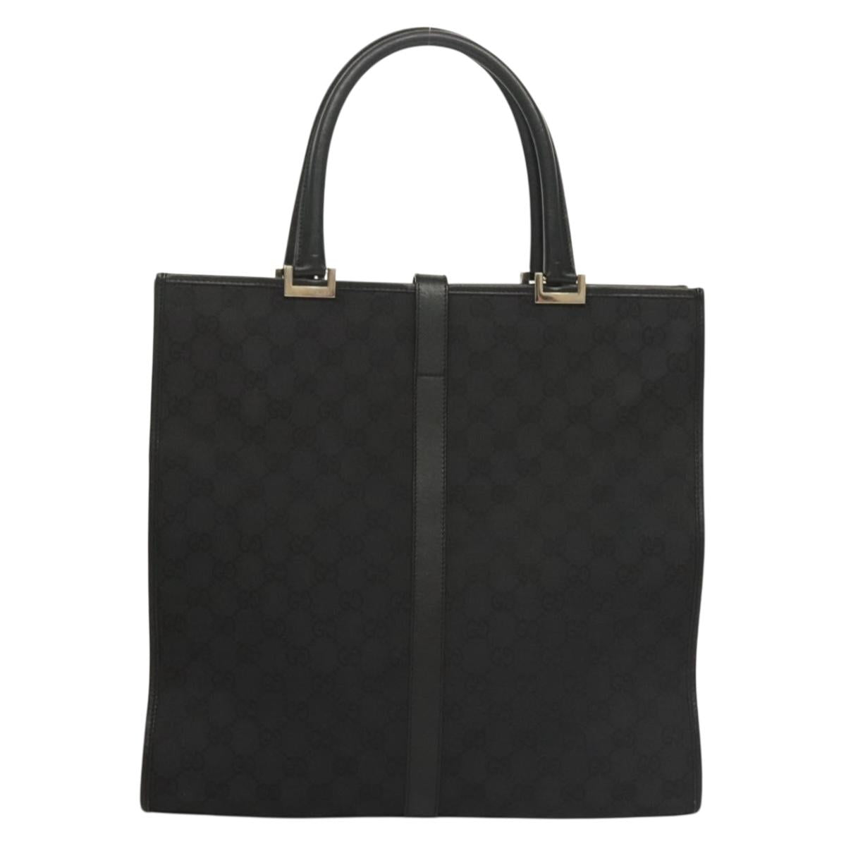 Gucci Jackie Black Canvas Tote Bag