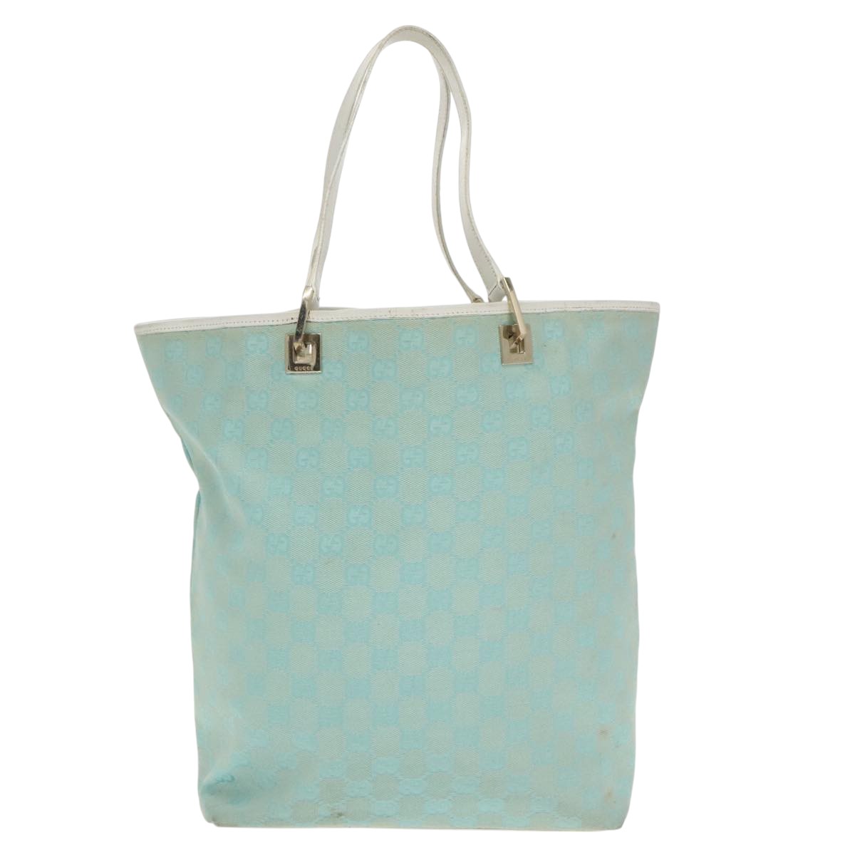 Gucci Gg Canvas Blue Canvas Tote Bag