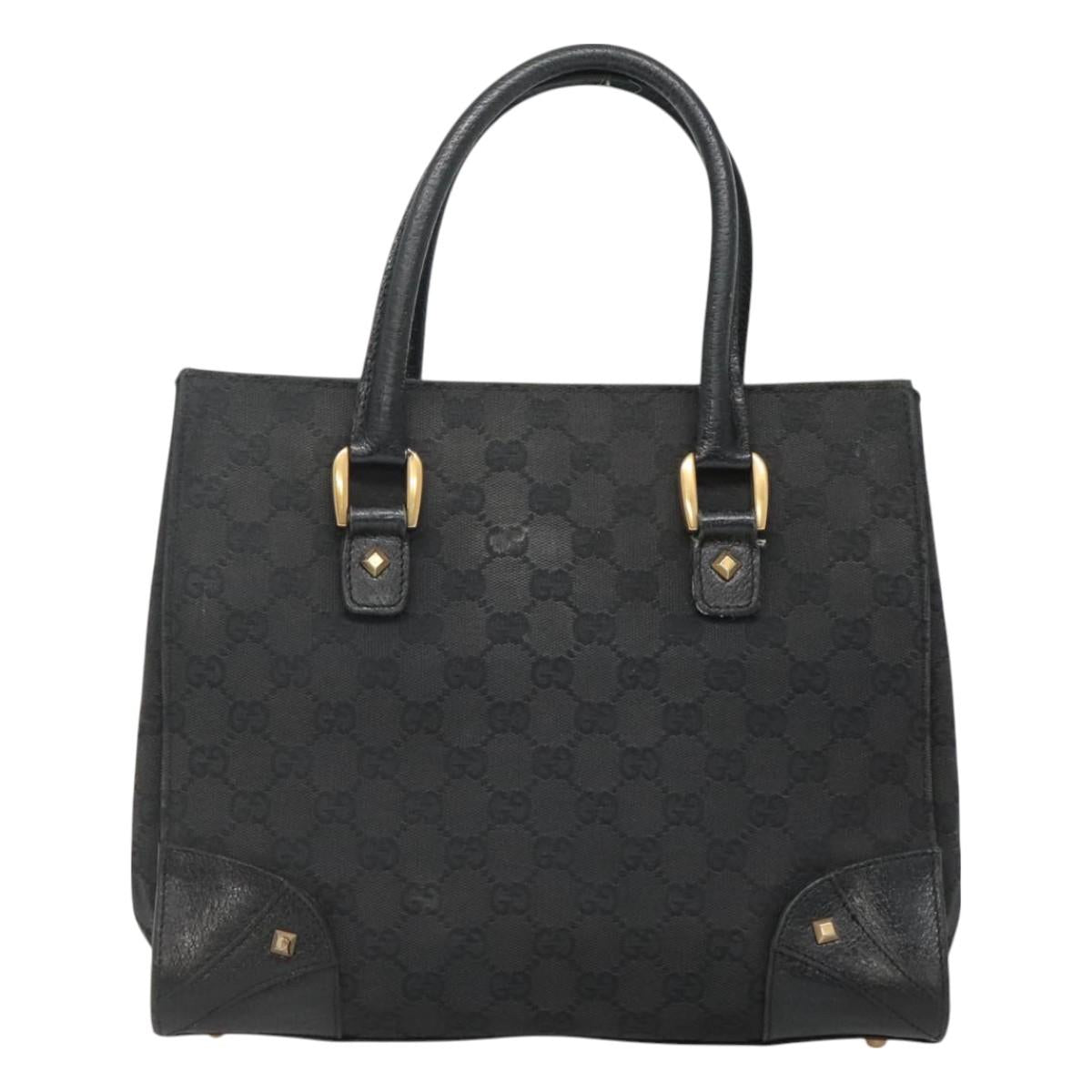 Gucci Gg Canvas Black Canvas Handbag