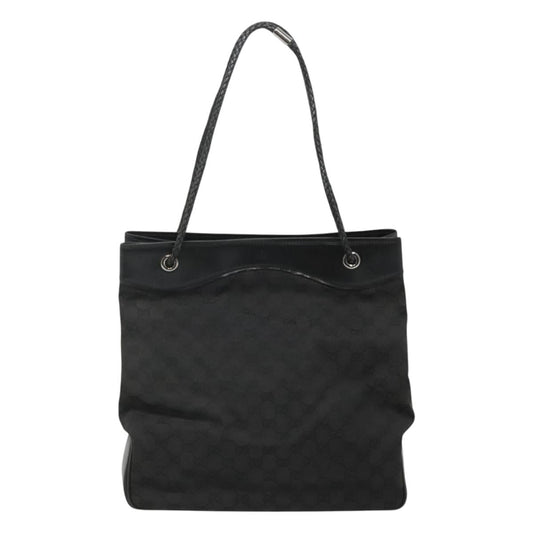 Gucci Gg Canvas Black Canvas Tote Bag