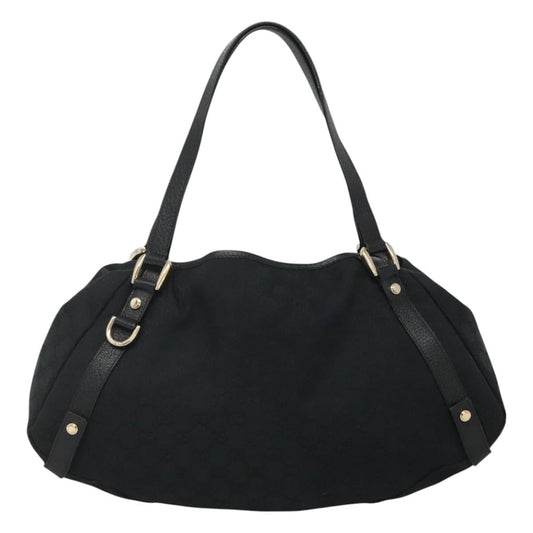 Gucci Abbey Black Canvas Tote Bag