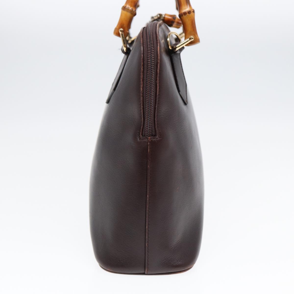 Gucci Bamboo Brown Leather Handbag