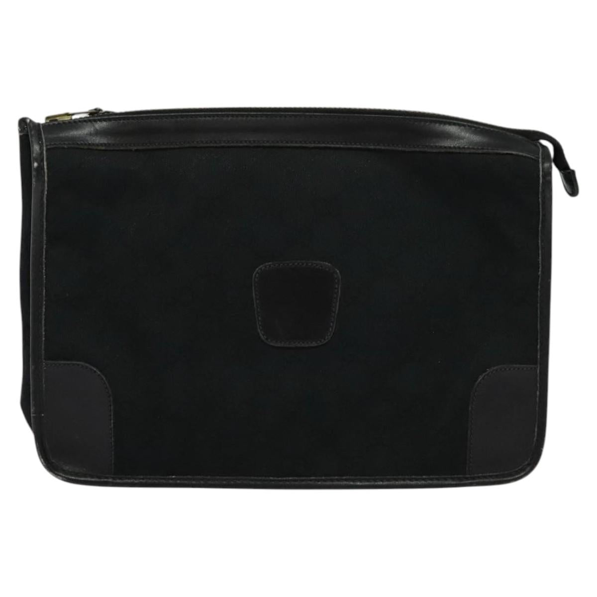 Gucci Black Canvas Clutch Bag