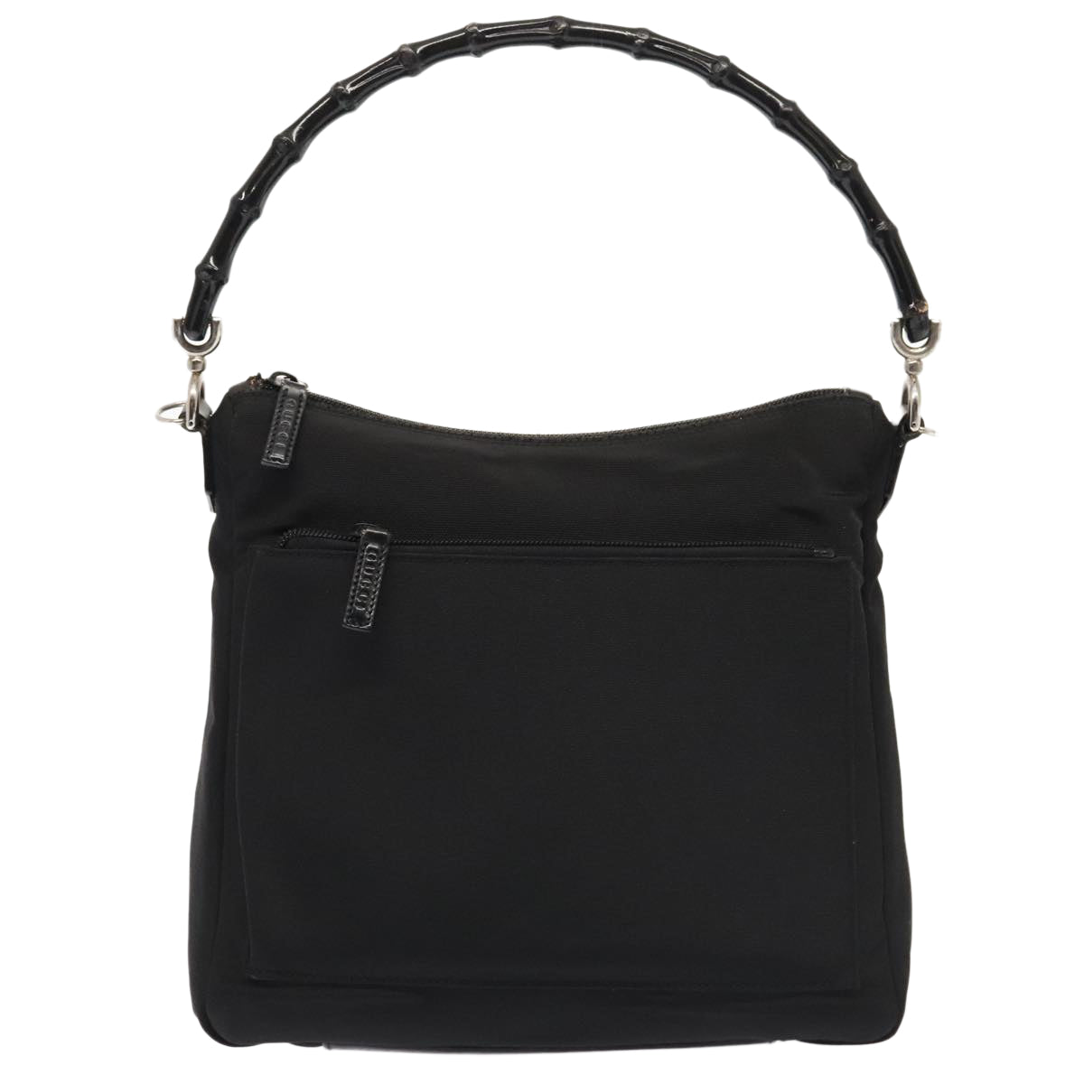 Gucci Bamboo Black Synthetic Handbag