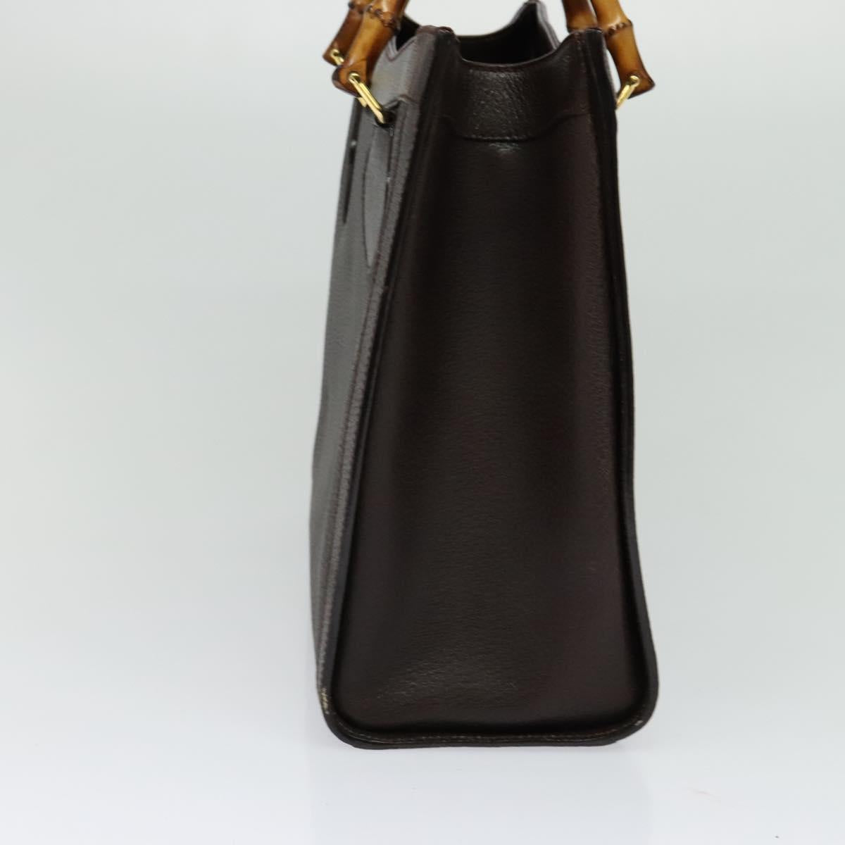 Gucci Bamboo Brown Leather Handbag