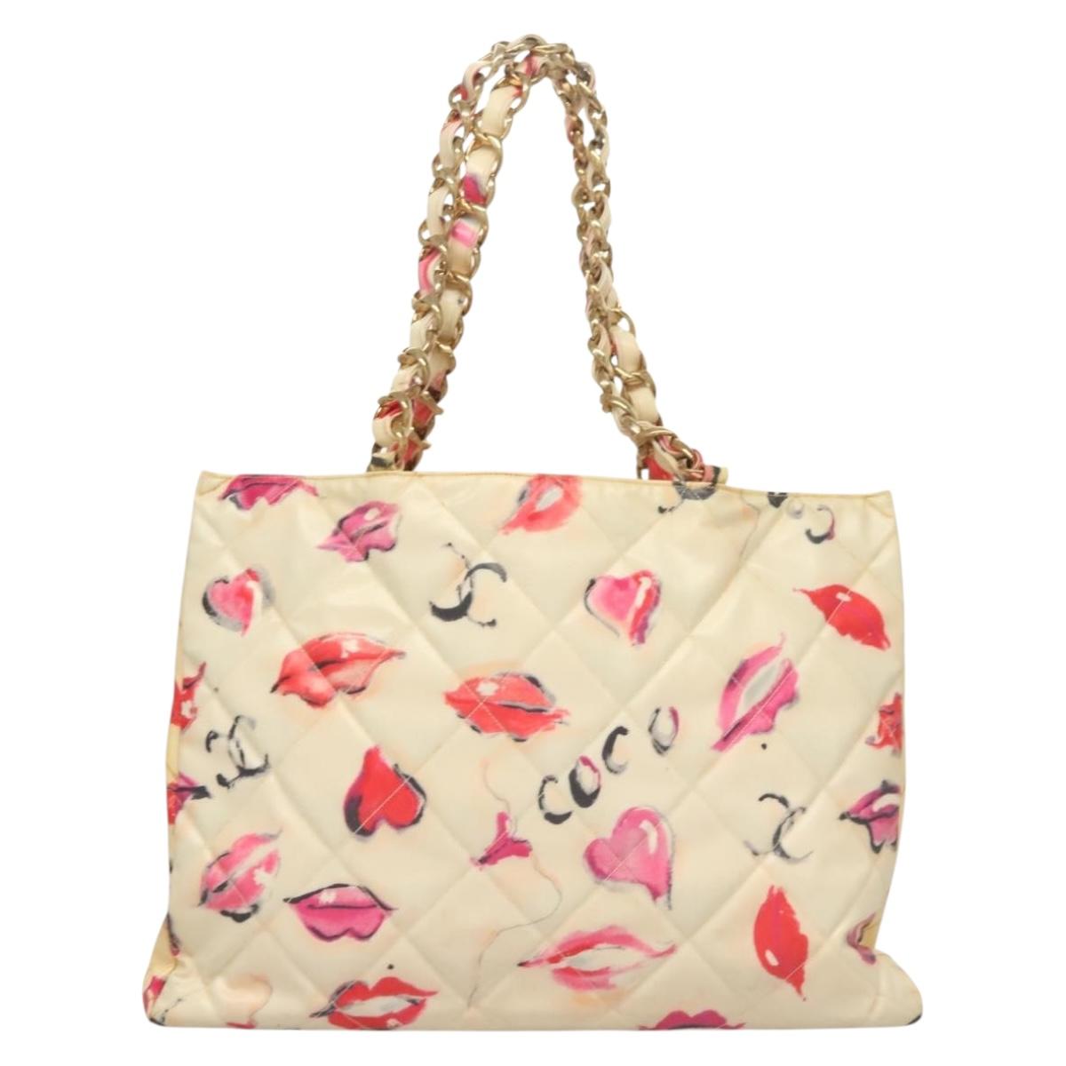 Chanel Cc Multicolour Vinyl Tote Bag