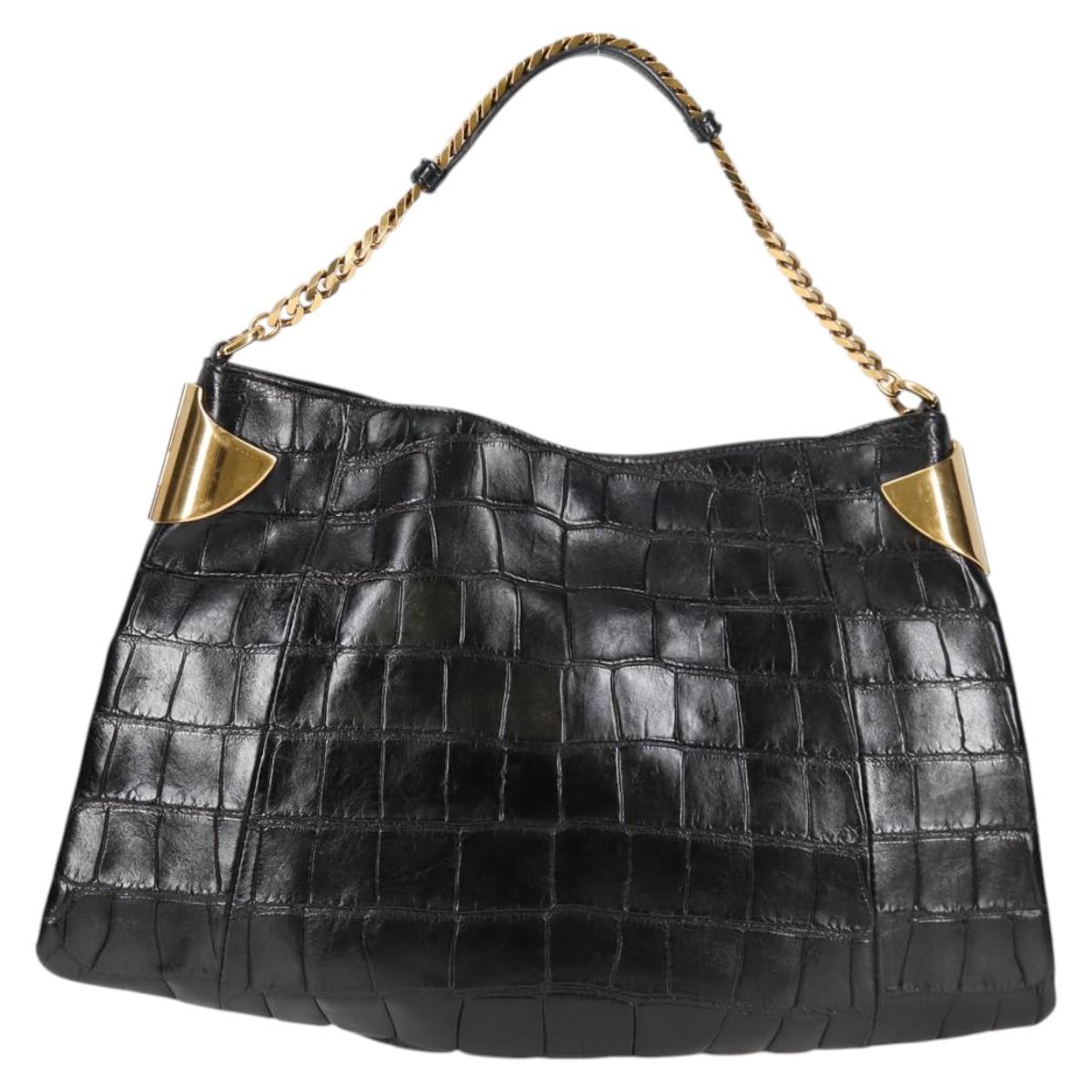 Gucci Black Leather Shoulder Bag