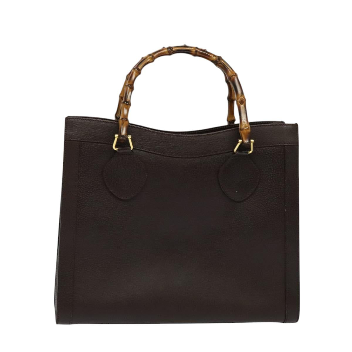 Gucci Bamboo Brown Leather Handbag