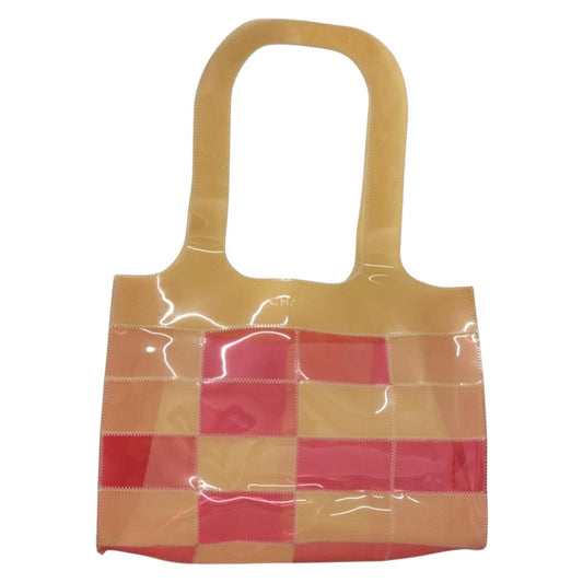 Chanel Chocolate Bar Beige Vinyl Tote Bag