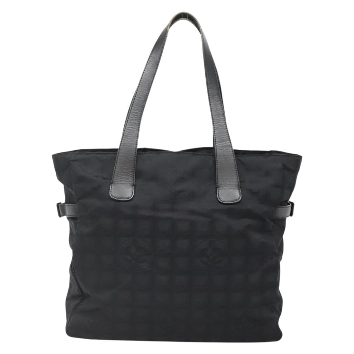 Chanel Travel Line Black Nylon Tote Bag