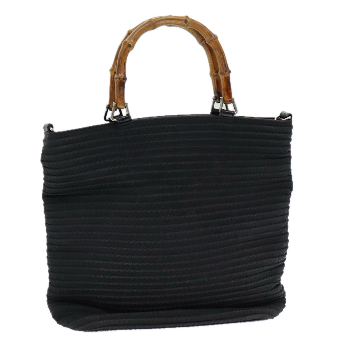 Gucci Bamboo Black Synthetic Handbag