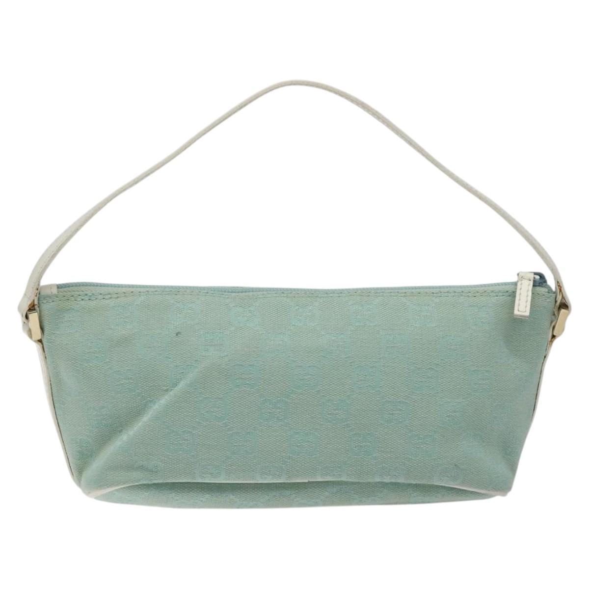 Gucci Gg Canvas Blue Canvas Clutch Bag