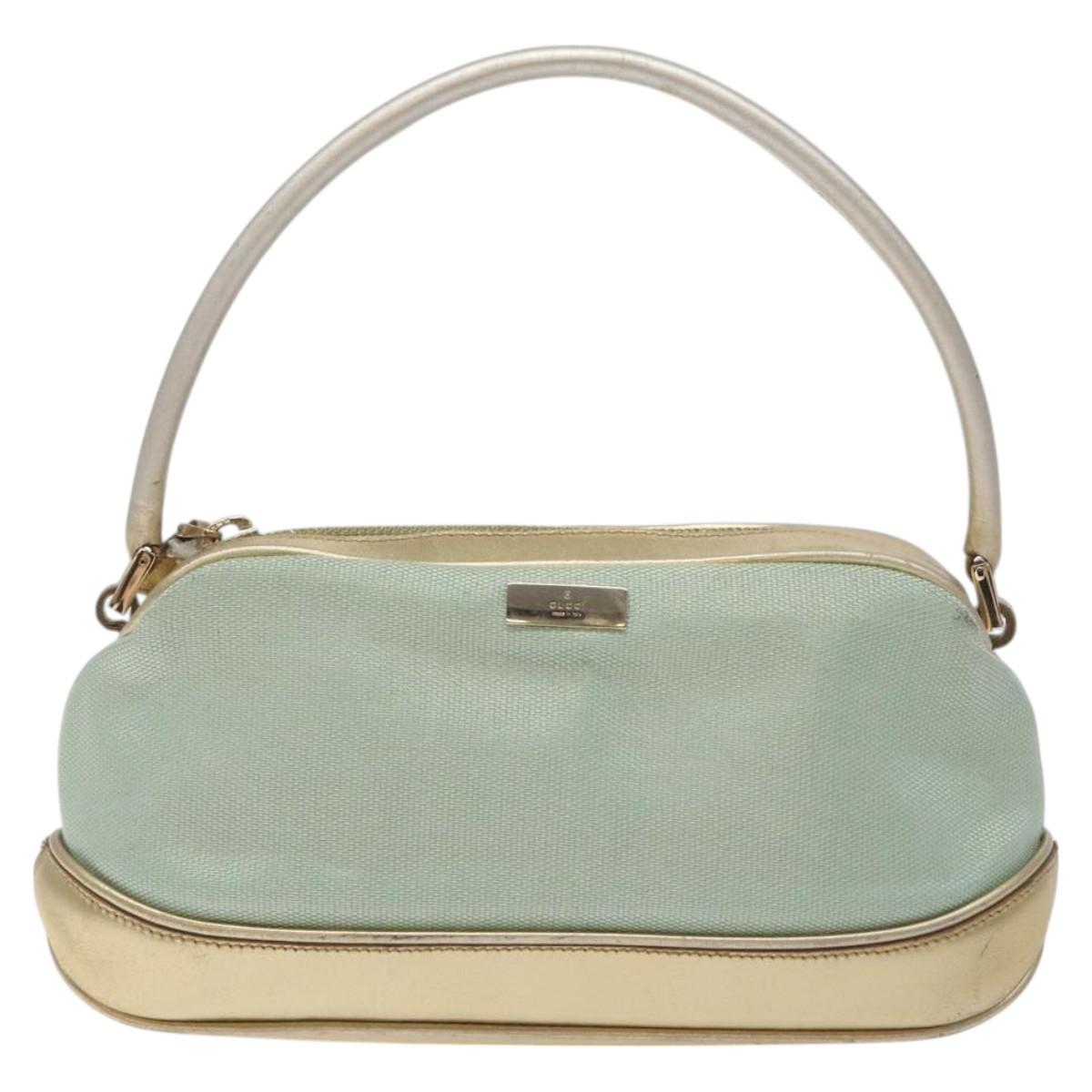 Gucci Blue Canvas Handbag