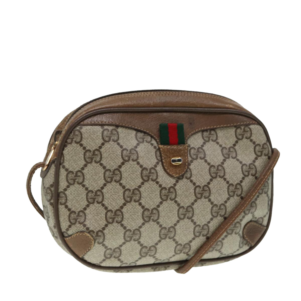 Gucci Gg Supreme Beige Canvas Shoulder Bag