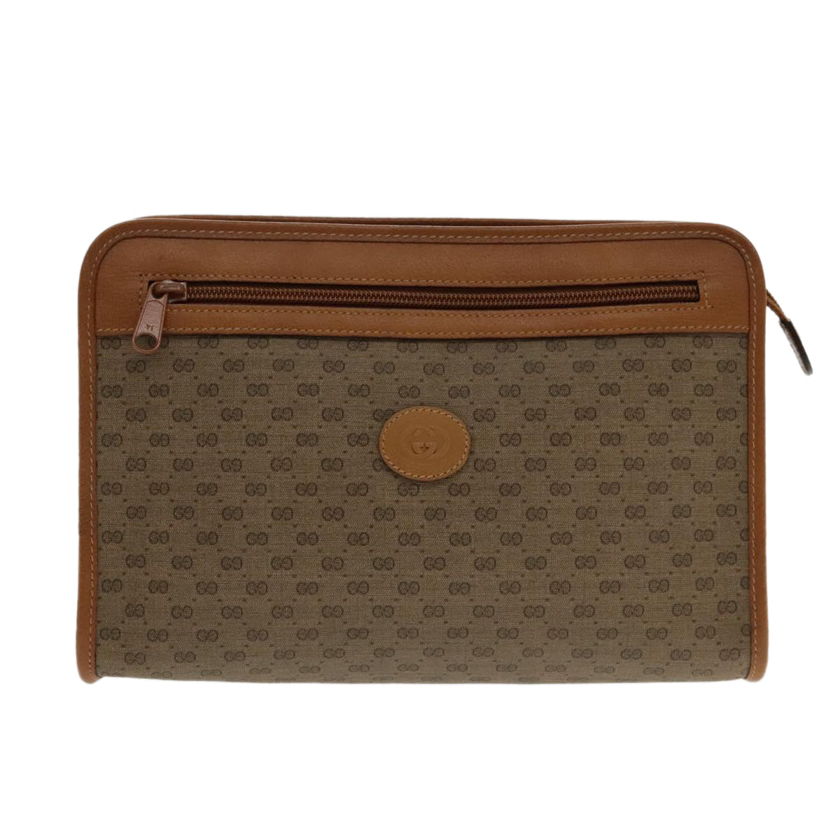 Gucci Beige Canvas Clutch Bag