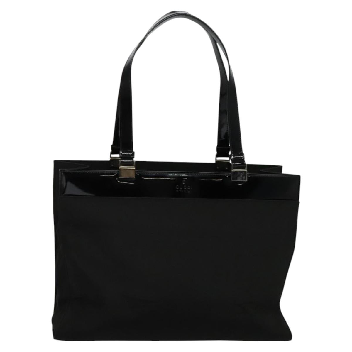 Gucci Black Nylon Tote Bag