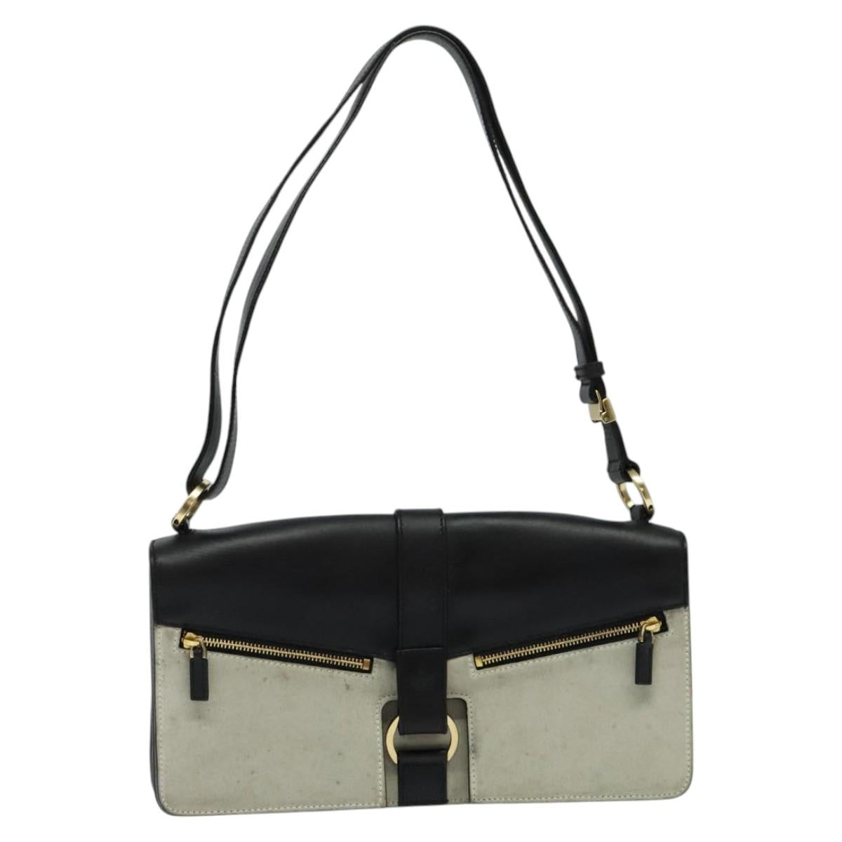 Gucci Grey Suede Shoulder Bag