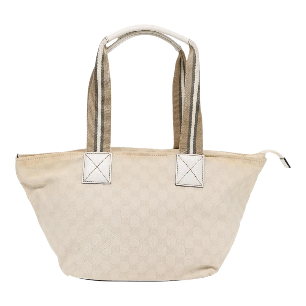 Gucci Gg Canvas White Canvas Tote Bag