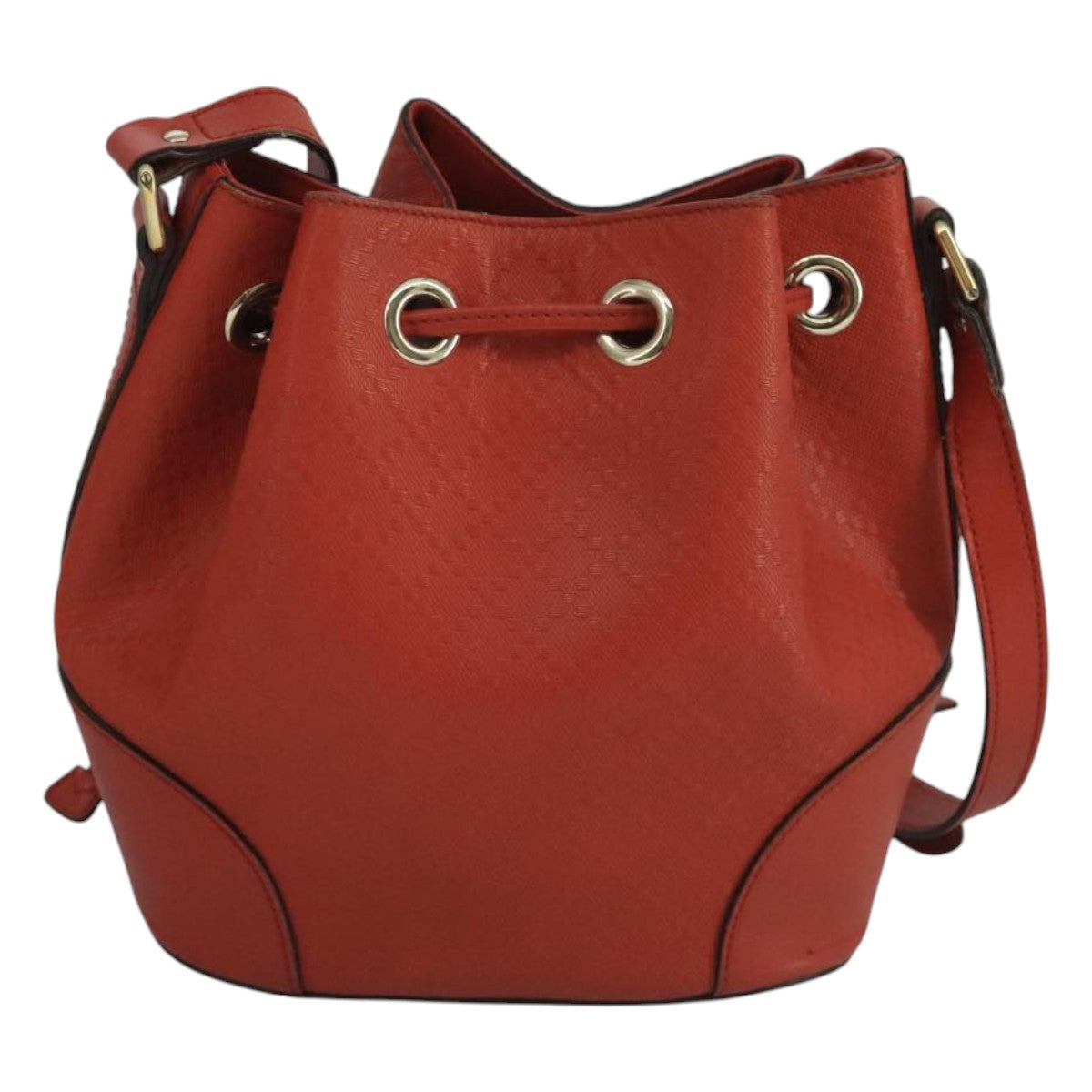 Gucci Diamante Orange Leather Shoulder Bag