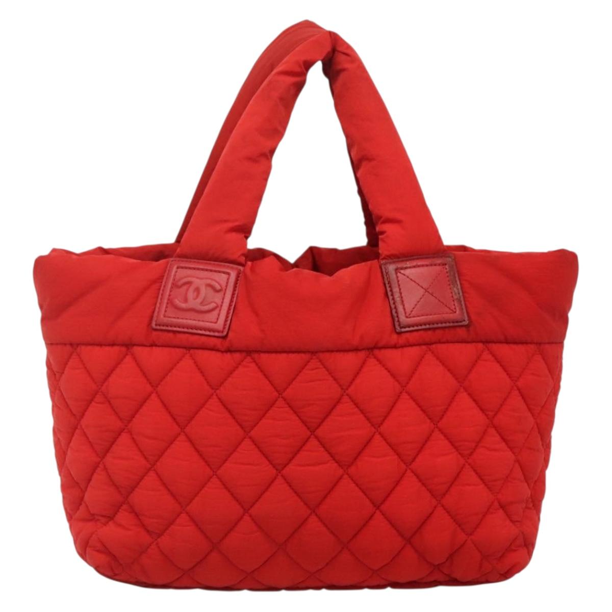 Chanel Coco Cocoon Red Nylon Tote Bag