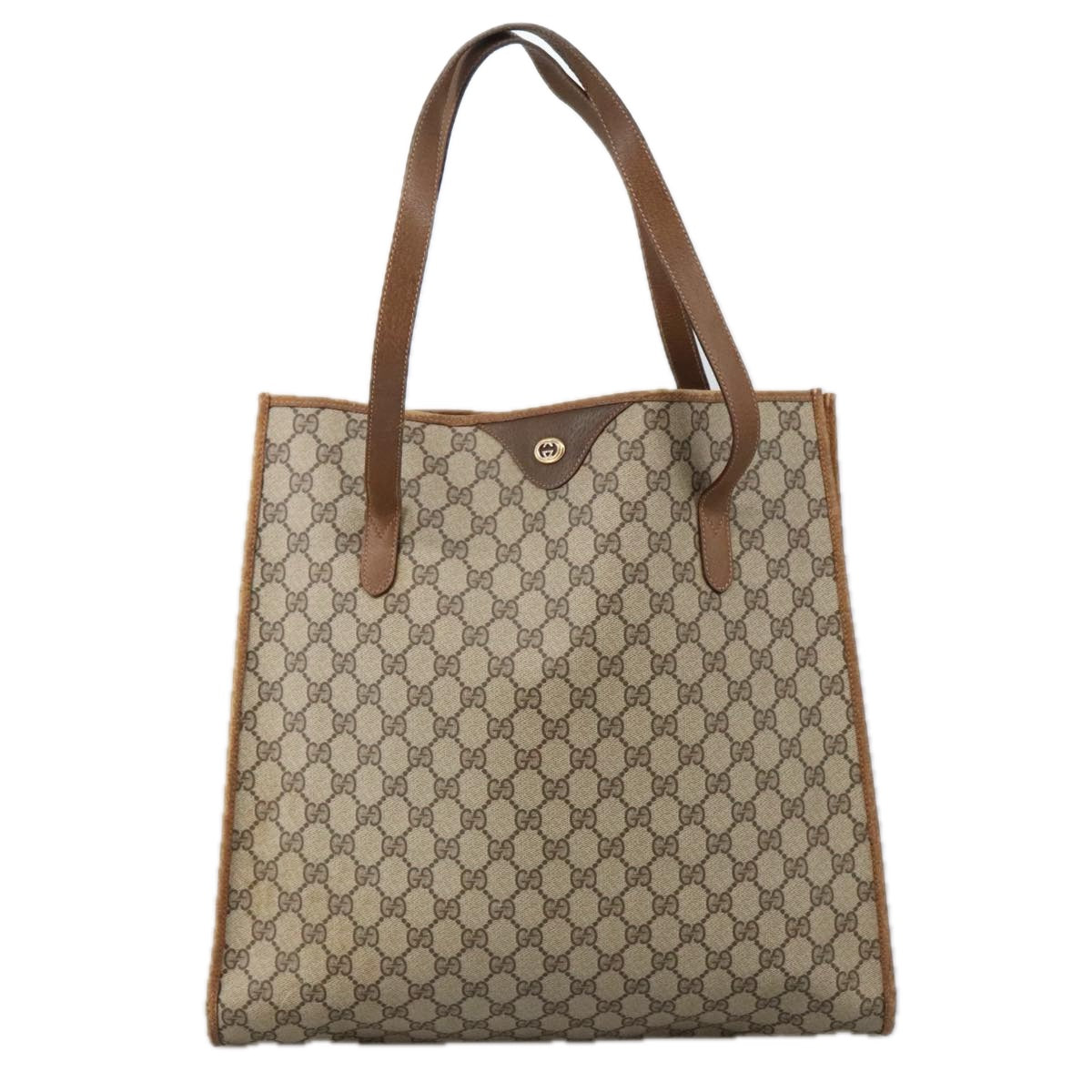 Gucci Cabas Beige Canvas Tote Bag