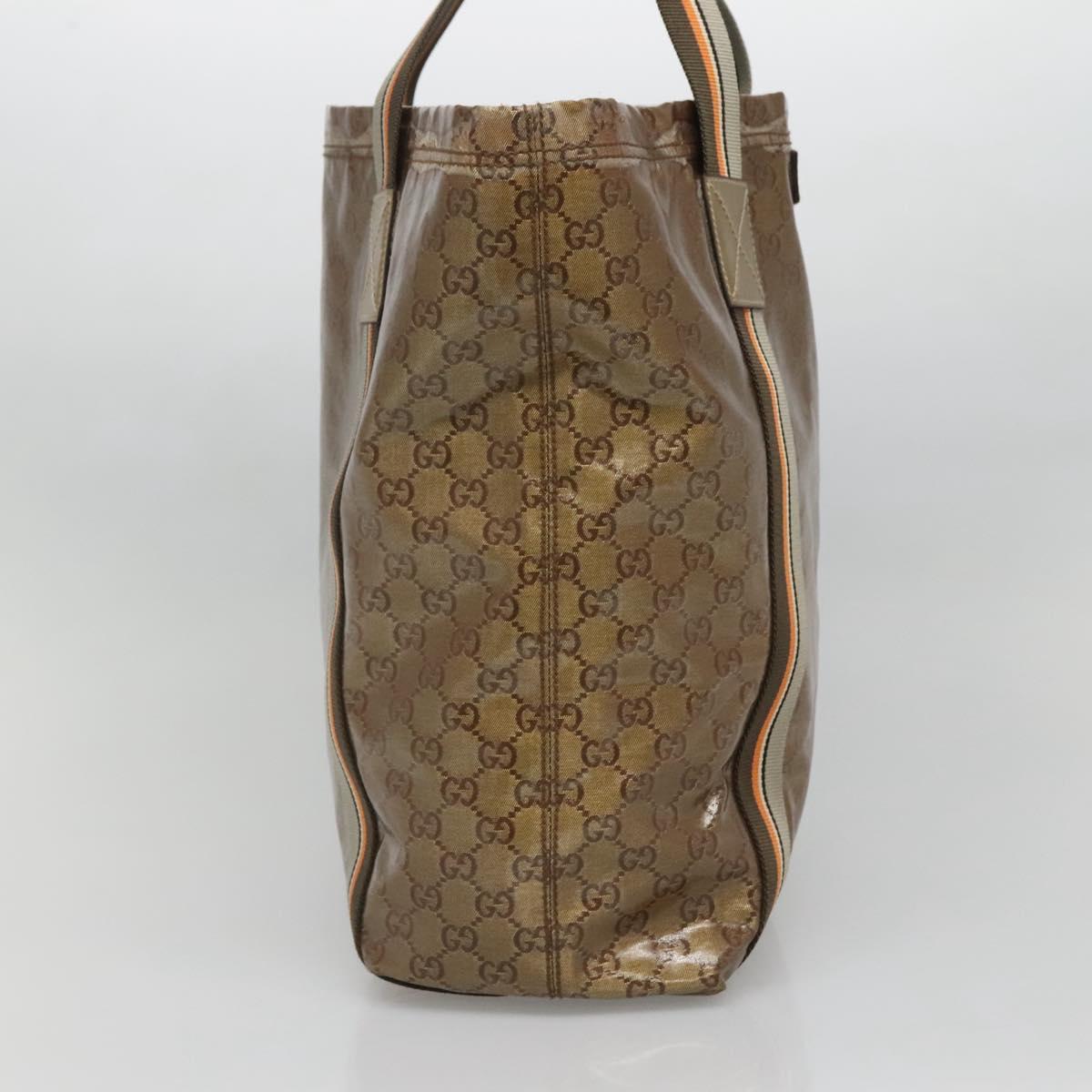 Gucci Sherry Brown Canvas Tote Bag