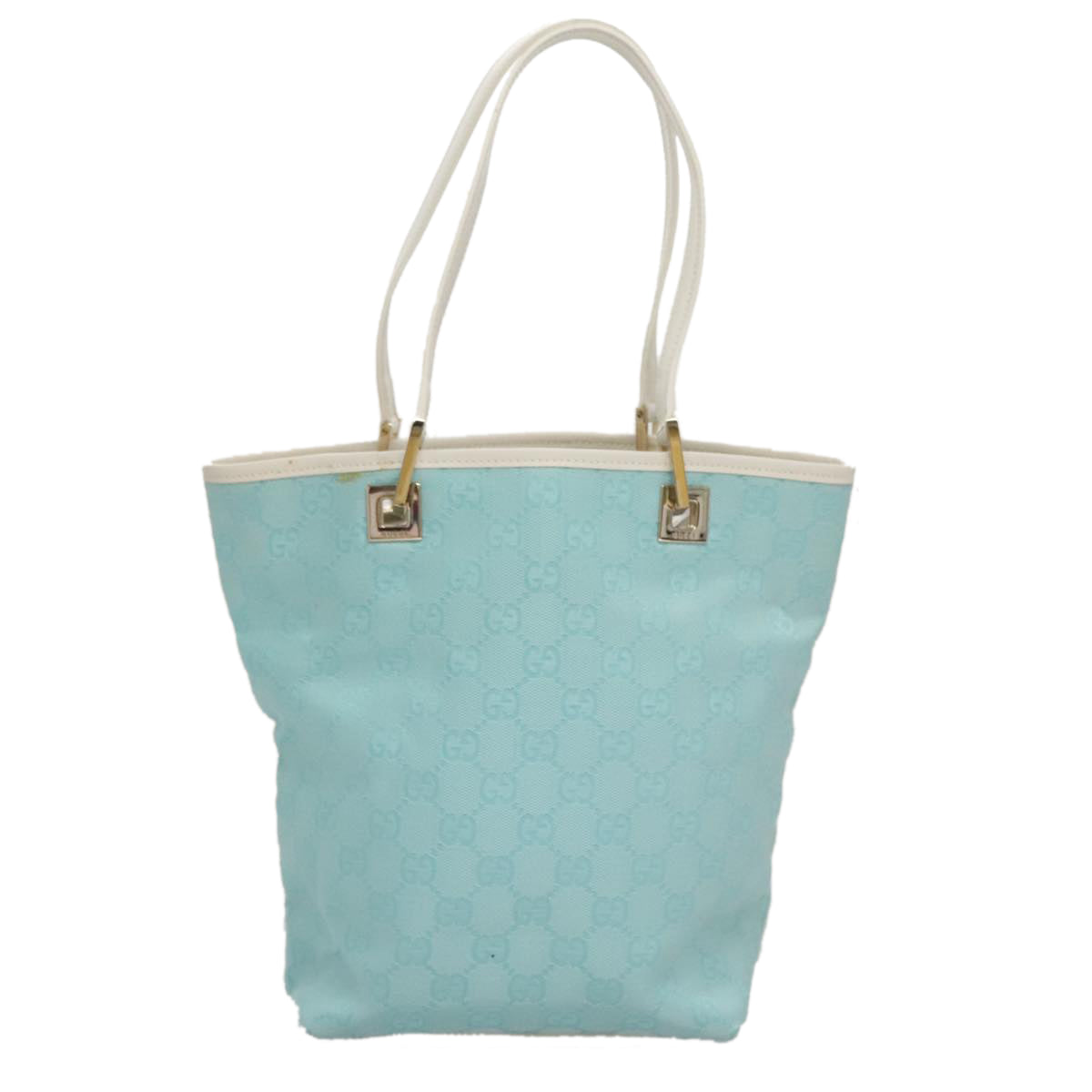Gucci Gg Canvas Blue Canvas Tote Bag