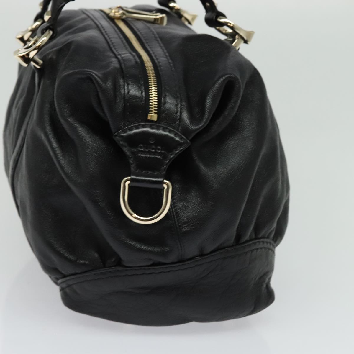 Gucci Black Leather Tote Bag