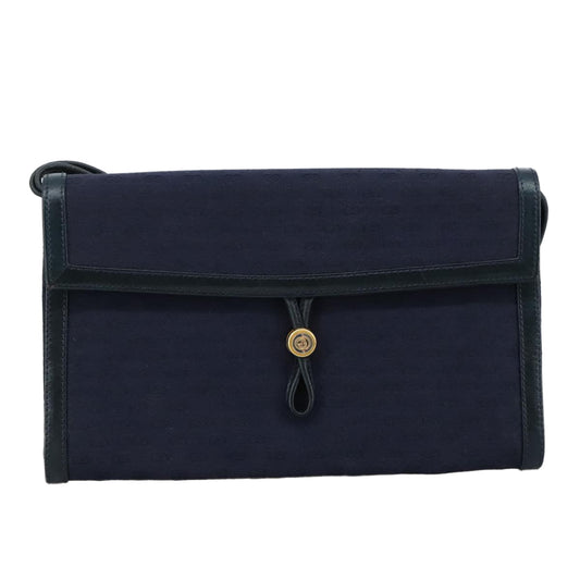 Gucci Gg Canvas Navy Canvas Shoulder Bag