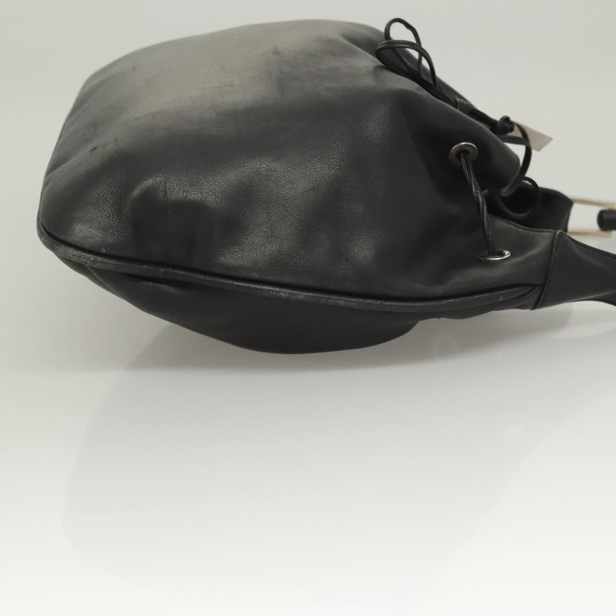 Gucci Bamboo Black Leather Shoulder Bag