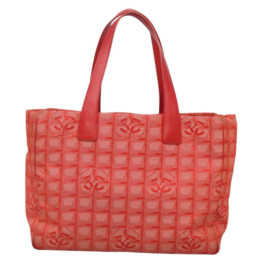 Chanel Travel Line Red Nylon Tote Bag