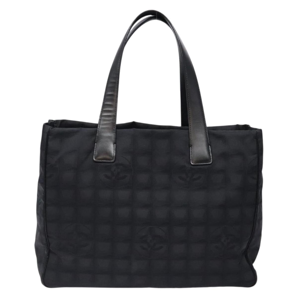 Chanel Travel Line Black Nylon Tote Bag