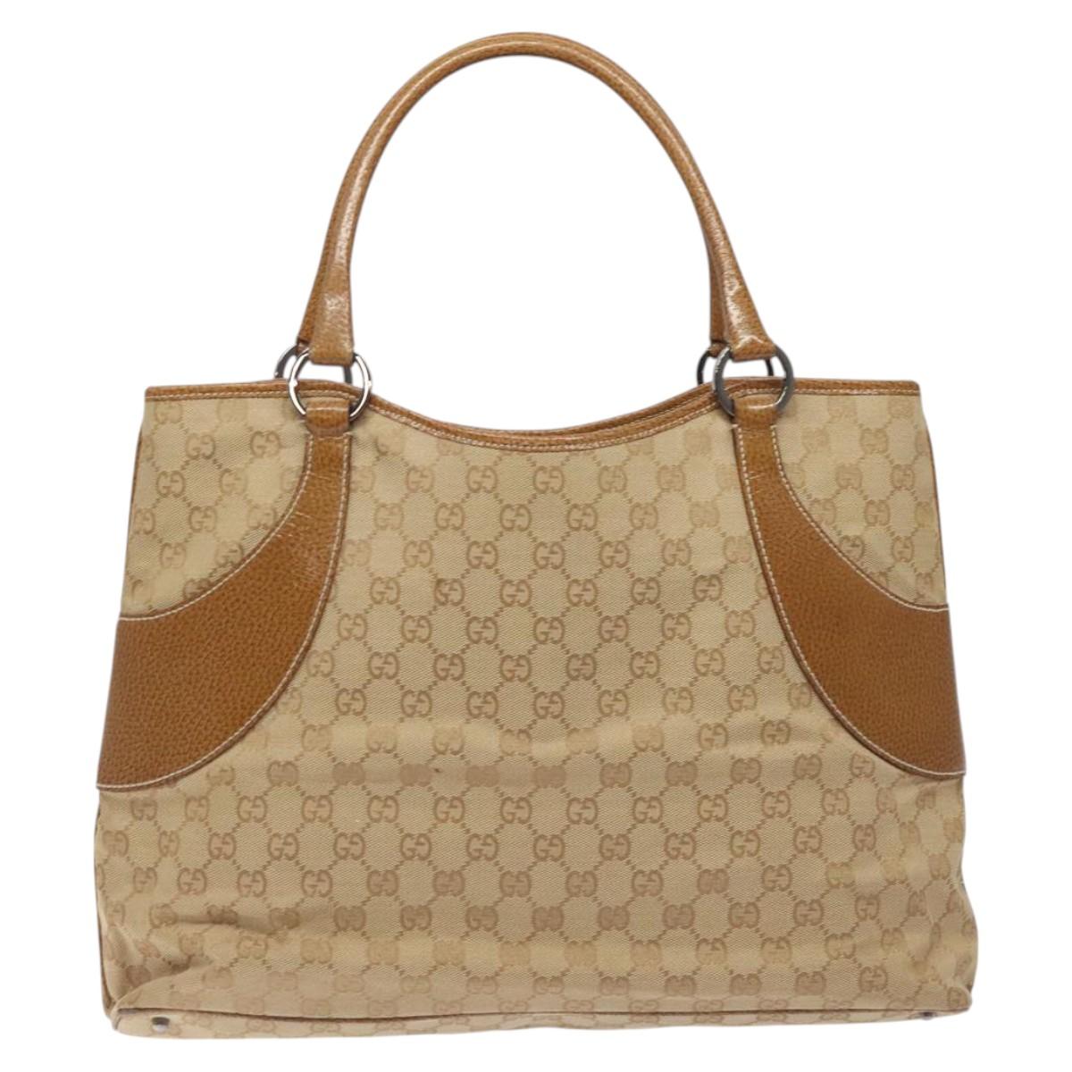 Gucci Gg Canvas Beige Canvas Tote Bag