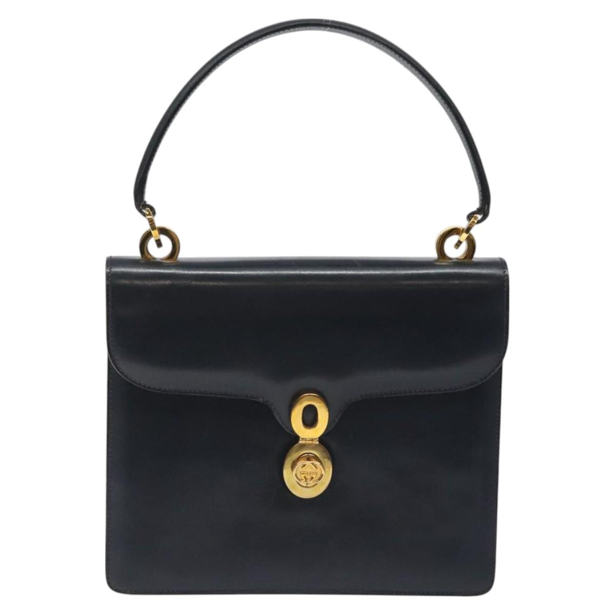 Gucci Broadway Navy Leather Handbag