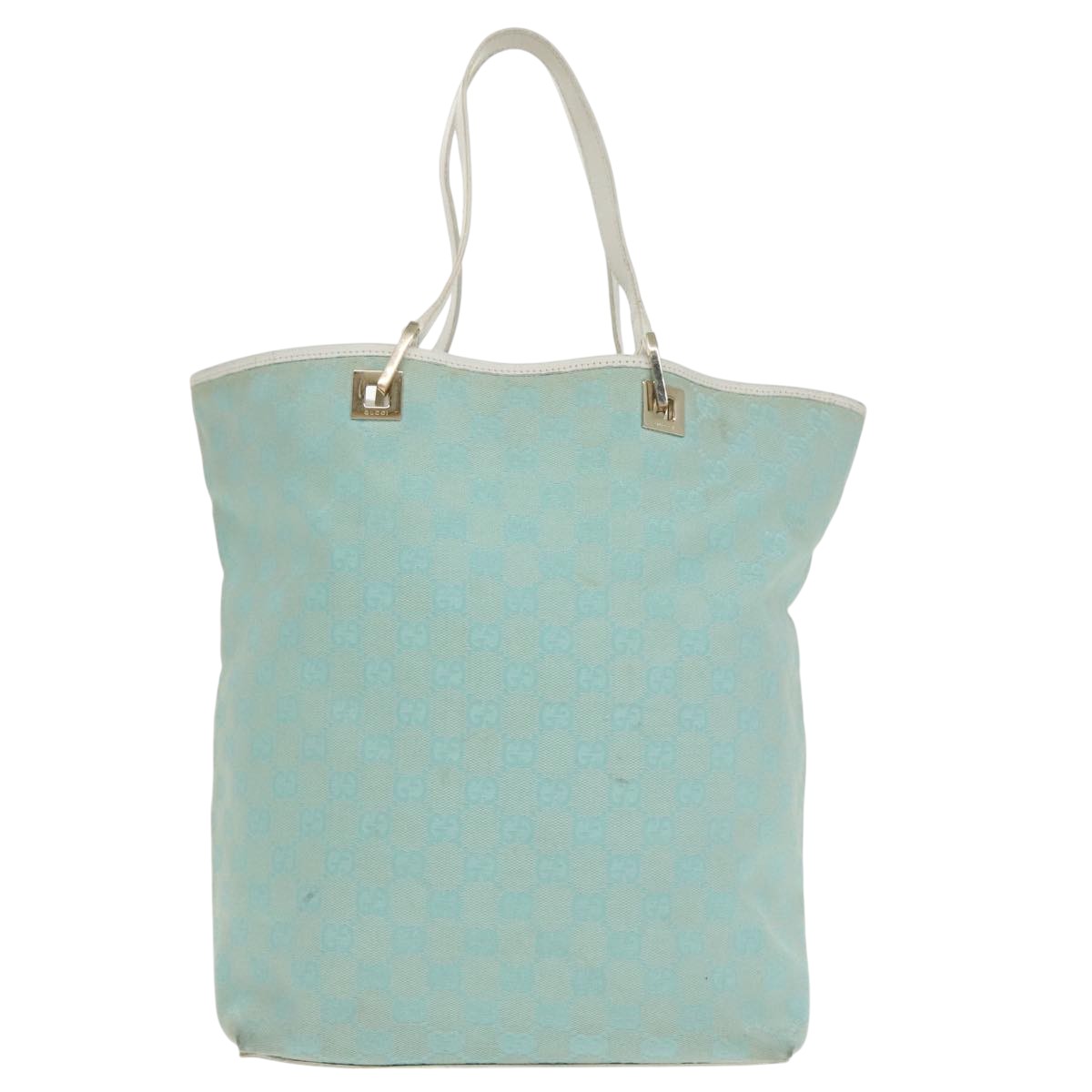 Gucci Gg Canvas Blue Canvas Tote Bag