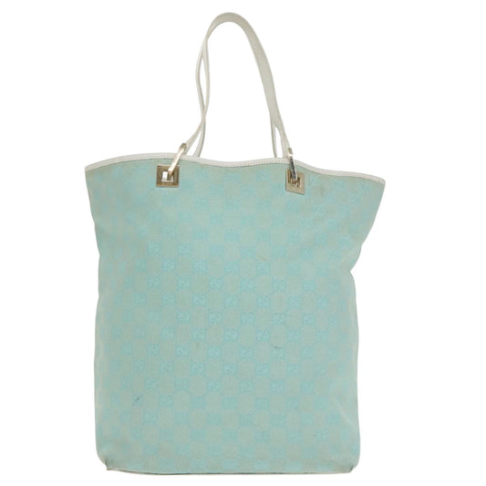 Gucci Gg Canvas Blue Canvas Tote Bag
