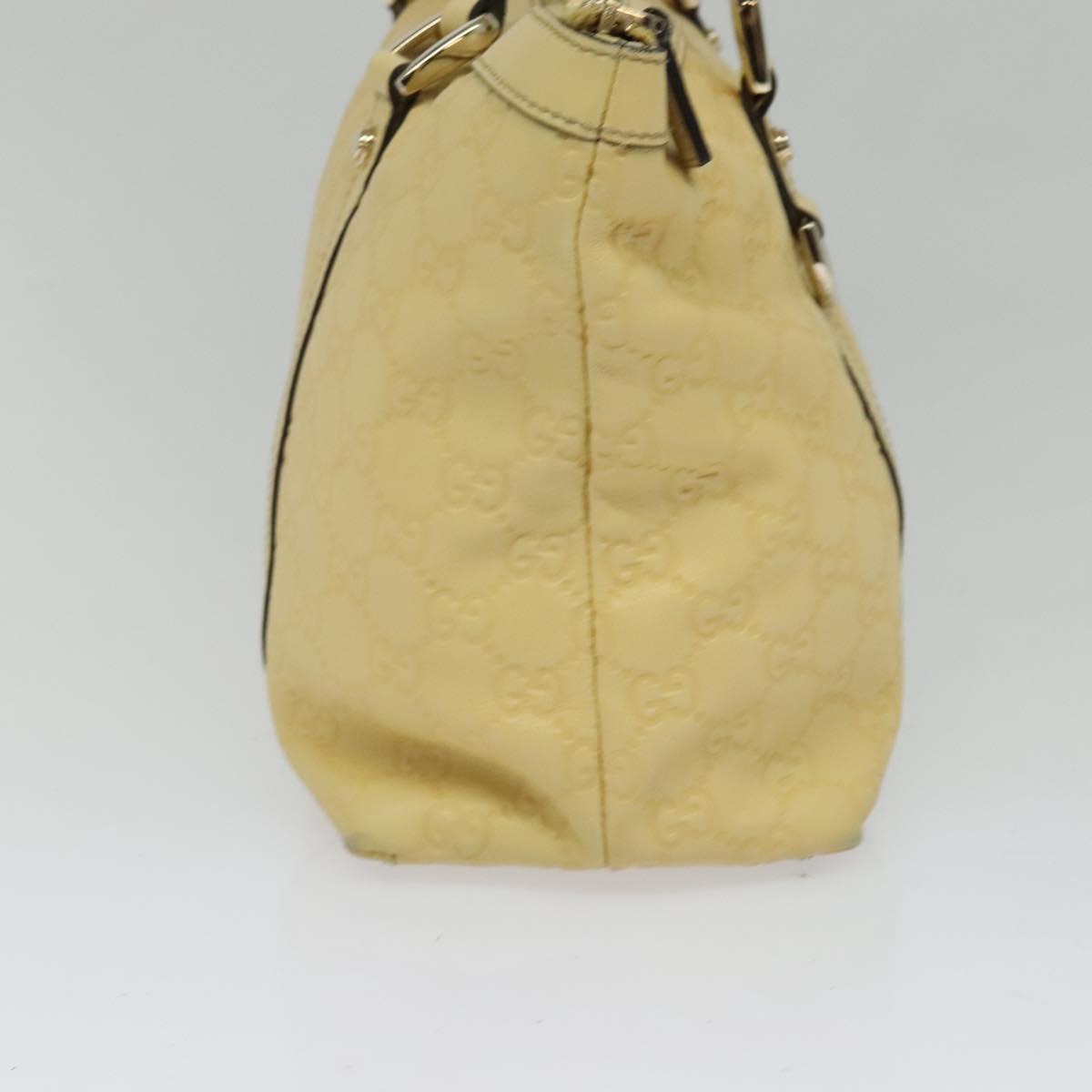 Gucci Abbey Yellow Leather Tote Bag