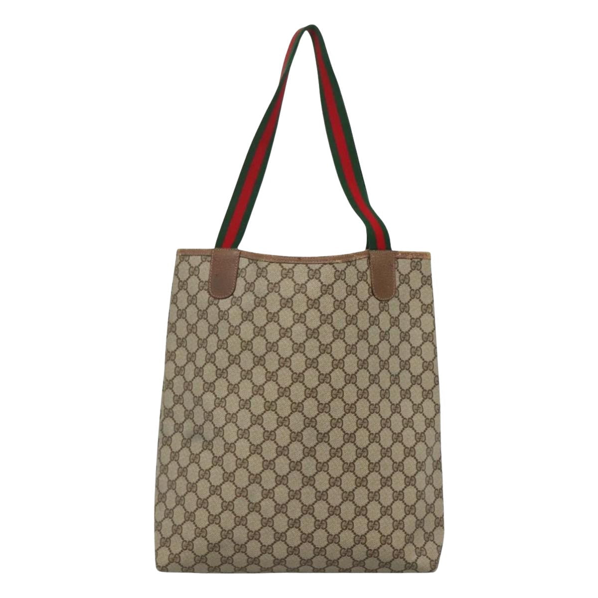Gucci Sherry Beige Canvas Tote Bag