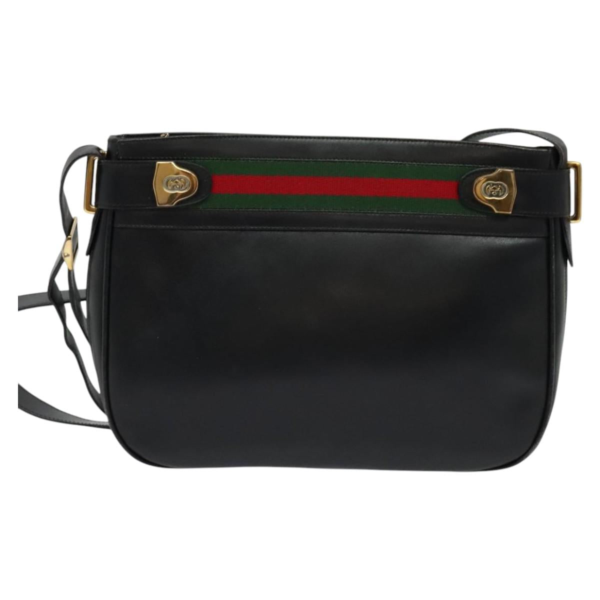 Gucci Ophidia Black Leather Shoulder Bag