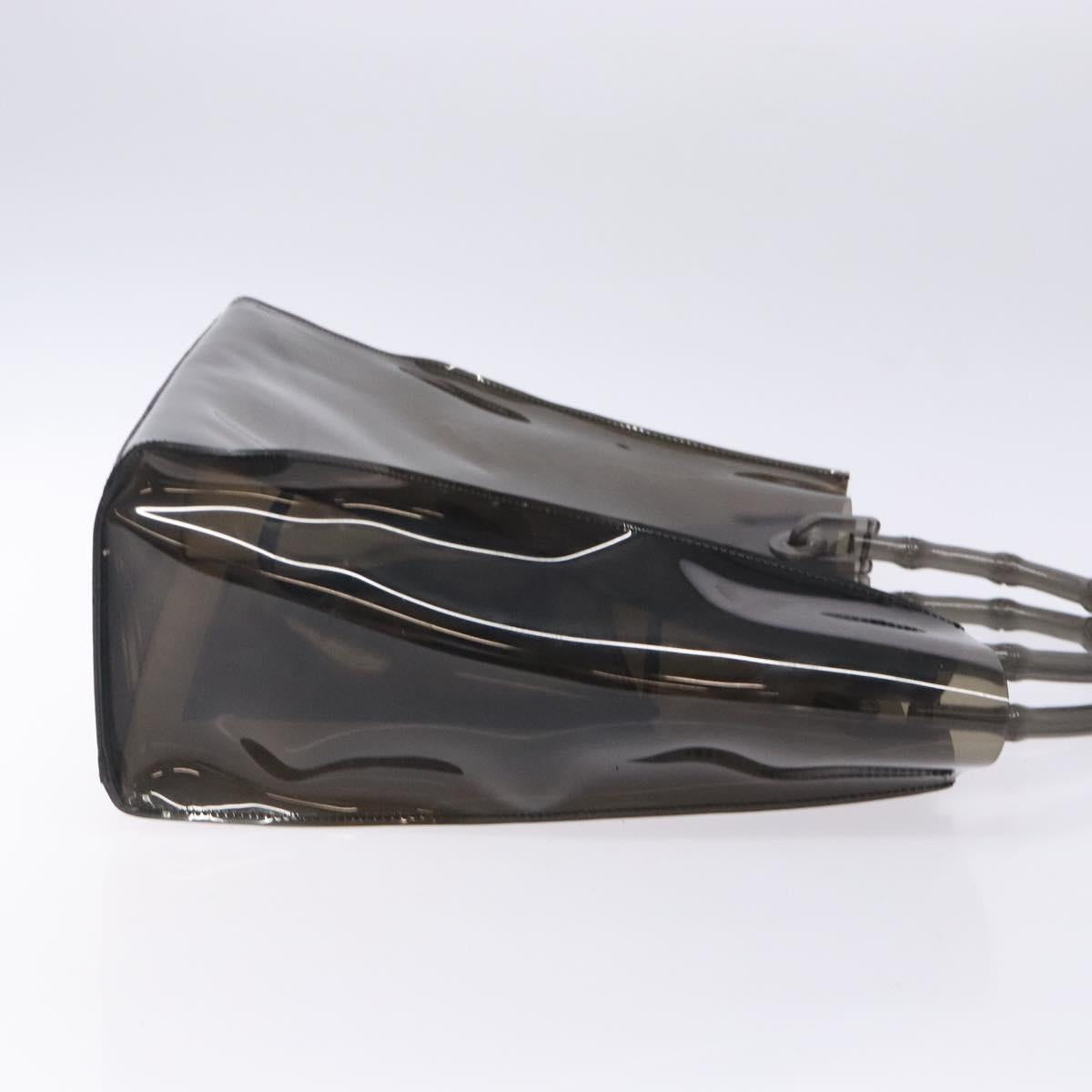 Gucci Bamboo Brown Vinyl Handbag