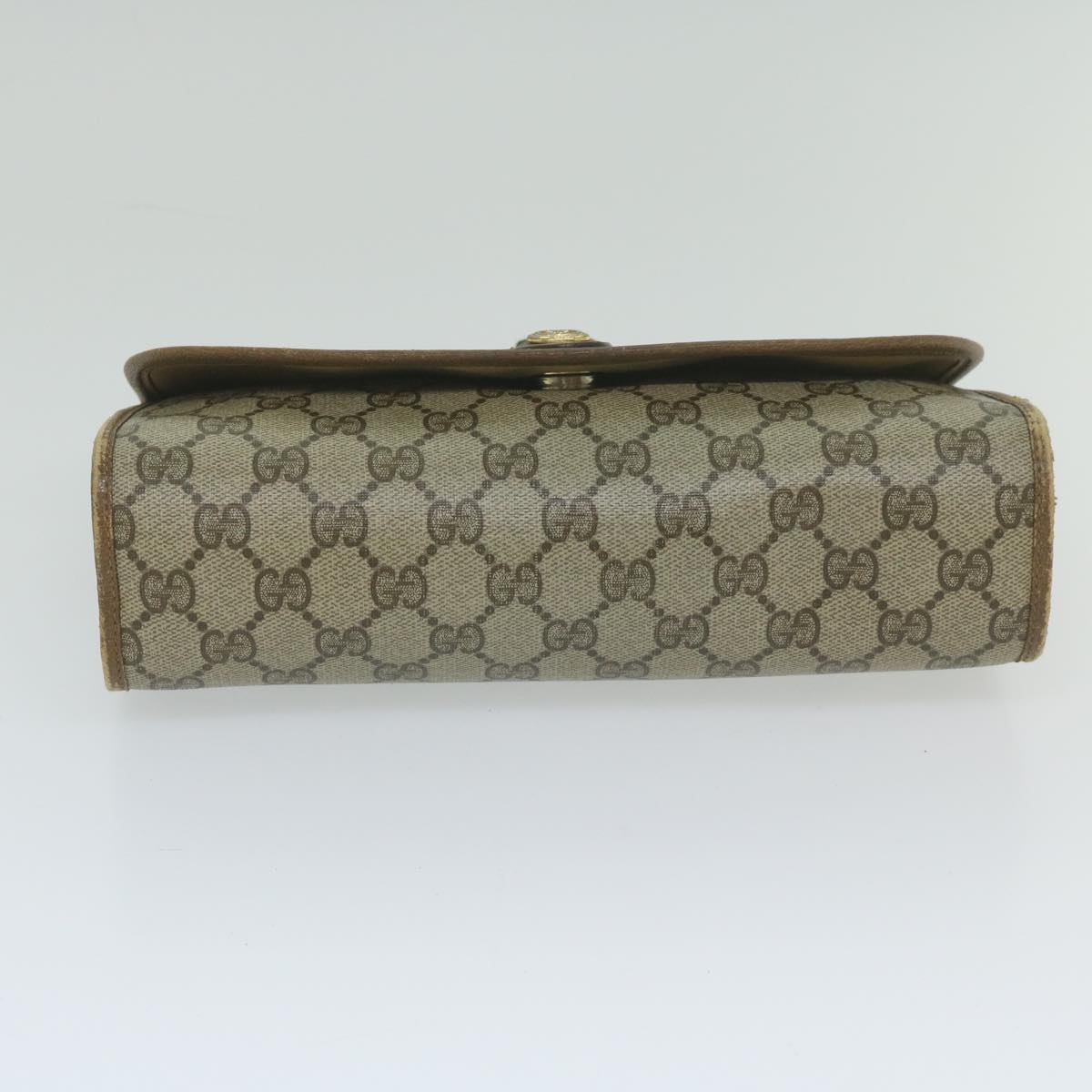 Gucci Sherry Beige Canvas Clutch Bag
