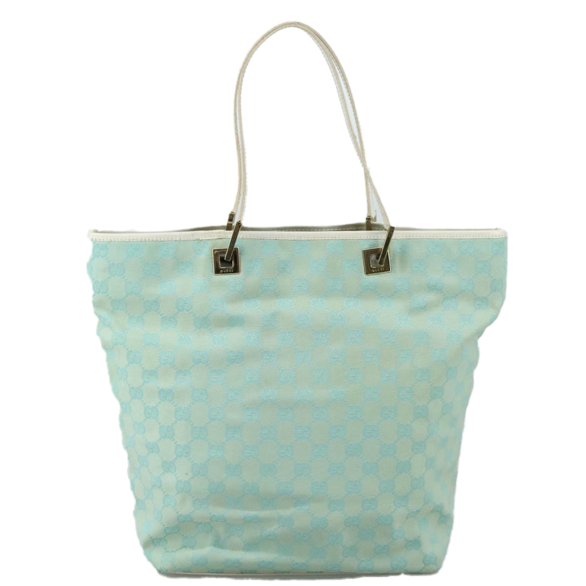 Gucci Gg Canvas Blue Canvas Tote Bag